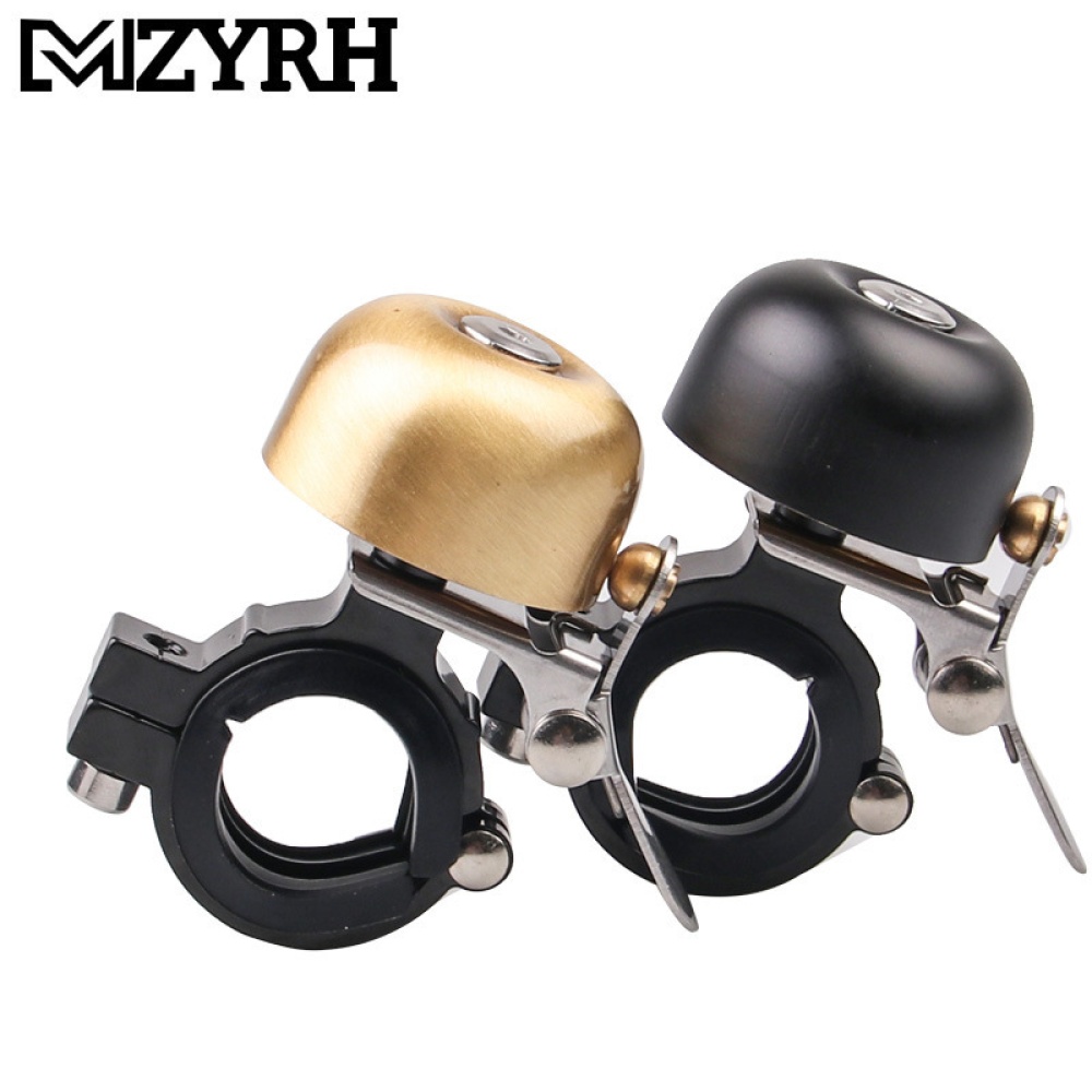 Universal Retro Mountain Bike Bell Bicycle Brass Folding Scooter Super Ring Speaker black - Image 2