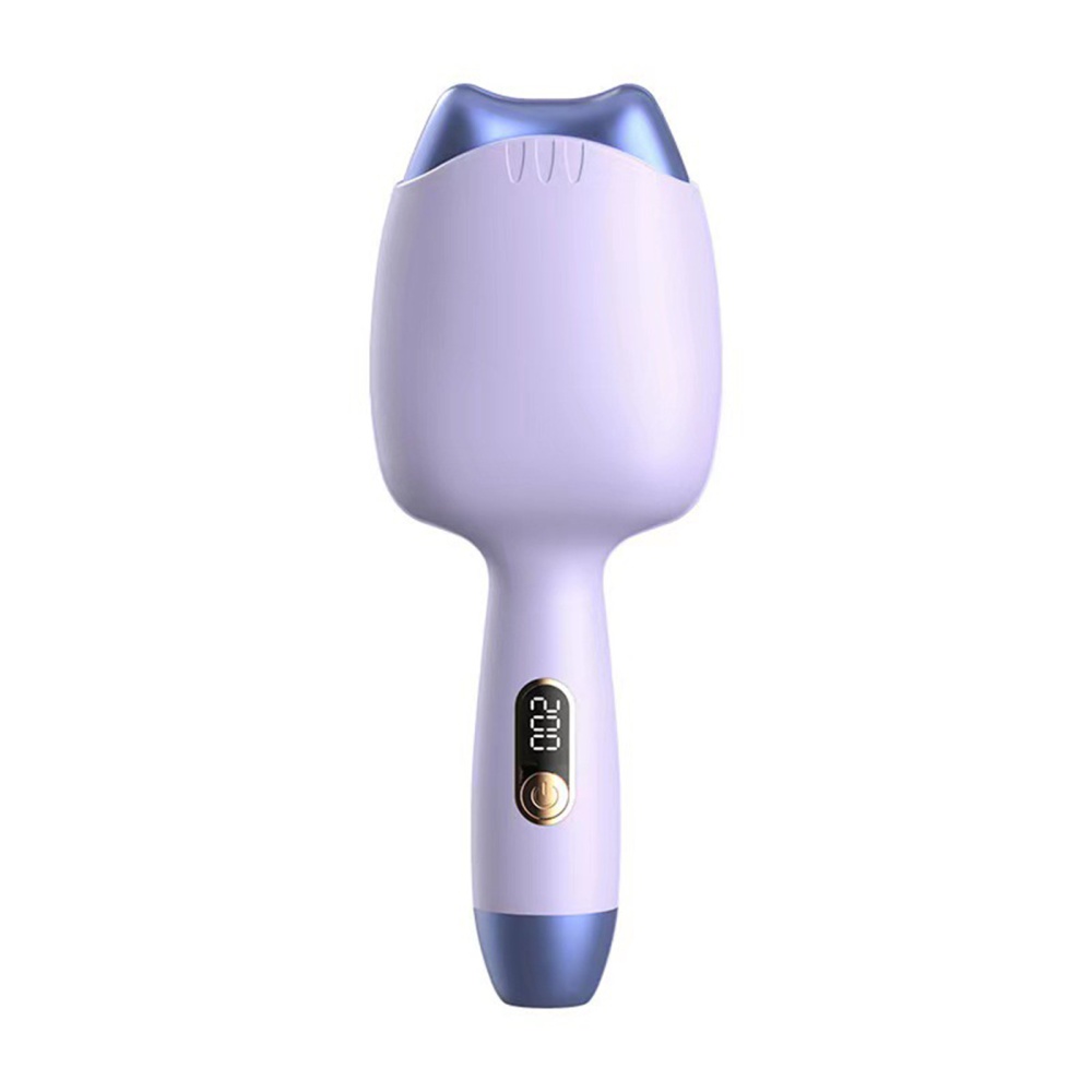 Curling Iron Wand 32mm Negative Ion Egg Roll Hair Crimper Cute Cat Ear Shape Adjustable Temperature Waver Pink - Image 2