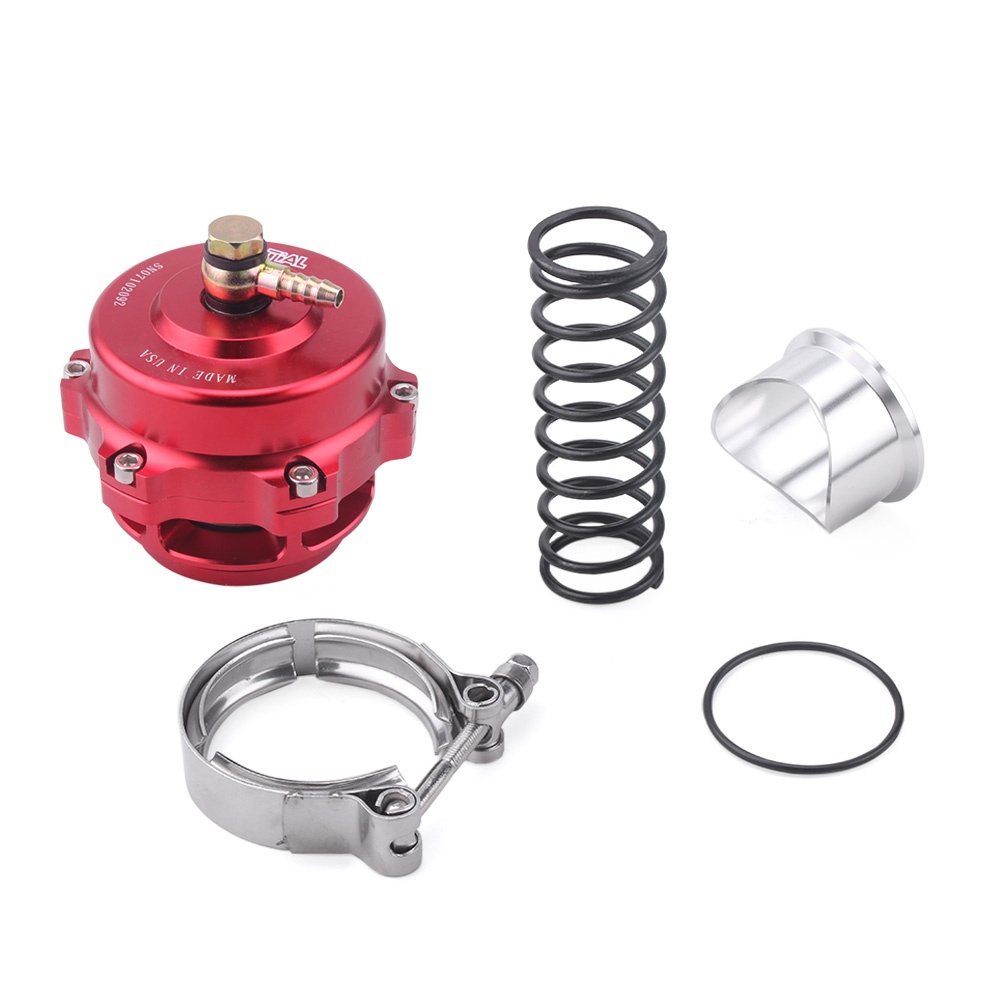 Car Modified 50mm Blow Off Valve BOV Ver. 2 Turbine Exhaust Decompression Red - Image 2