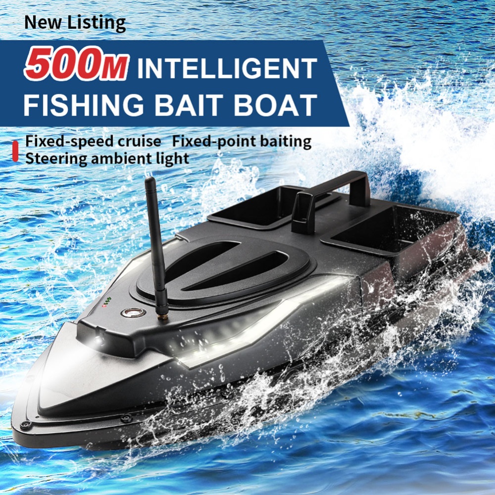 Multi-functional RC Bait Boat 500m Remote Control Distance High-Power Low Battery Reminder Fishing EU Plug - Image 2