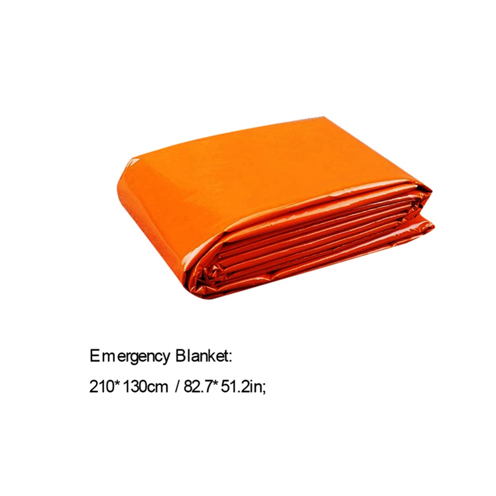 PE Emergency Blankets Lightweight Thermal Mylar Foil Windproof Rescue Outdoor Survival Gear - Image 3