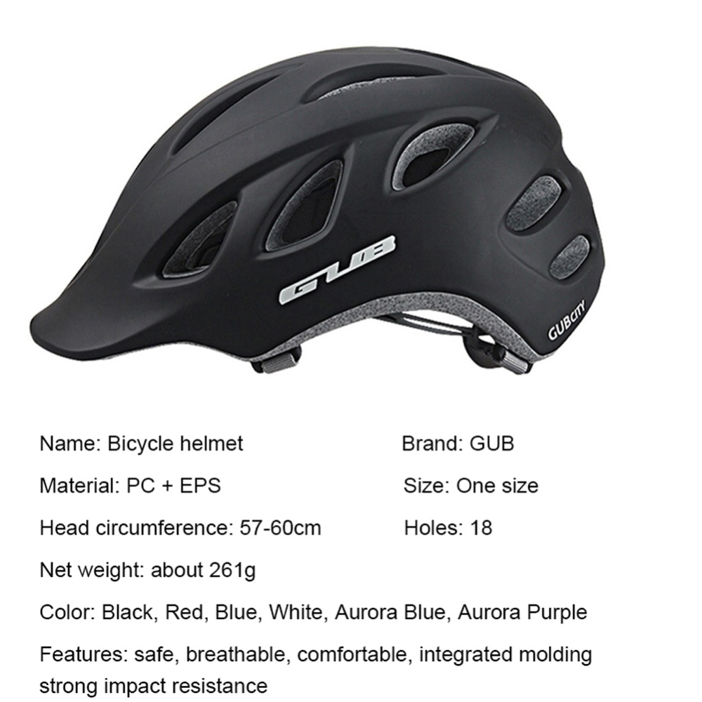 Cycling Helmet Integrally-molded Breathable Women Men MTB Road Bicycle Safety Light weight Bike Equipment Aurora Blue_One size - Image 2