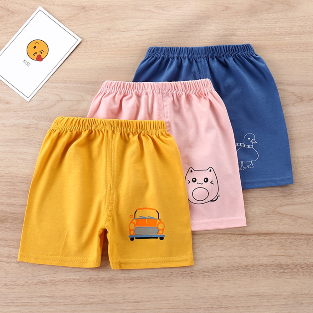 Kids Cotton Shorts Cute Cartoon Printing Summer Breathable Casual Short Pants For 0-7 Years Old Boys Girls small dinosaur 5-6Y 75#120CM - Image 3