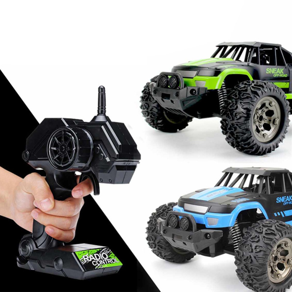 1:12 Remote Control Car Model High-speed Pickup Truck Rechargeable Drift Off-road Toy Green - Image 3