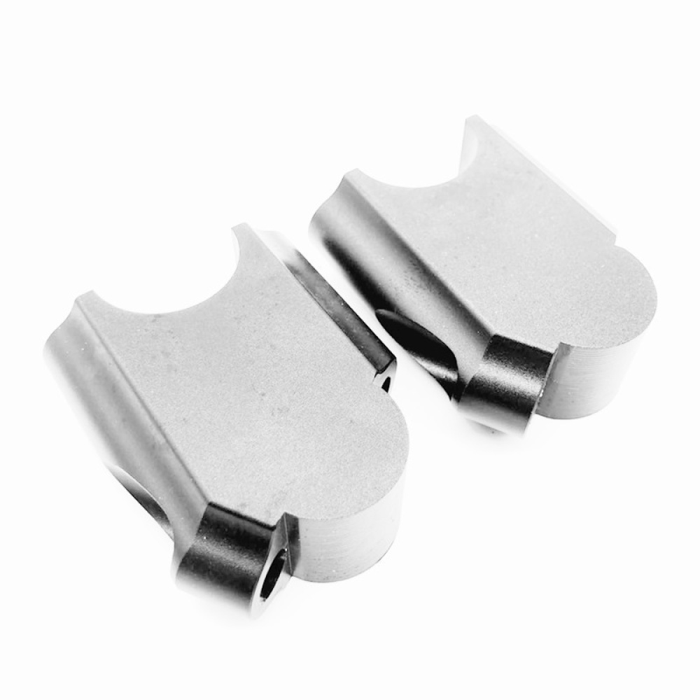 CNC Machining Handlebar Risers Bar Clamp Extend Adapter With Bolts for BMW F800GS 08-17 Silver - Image 2