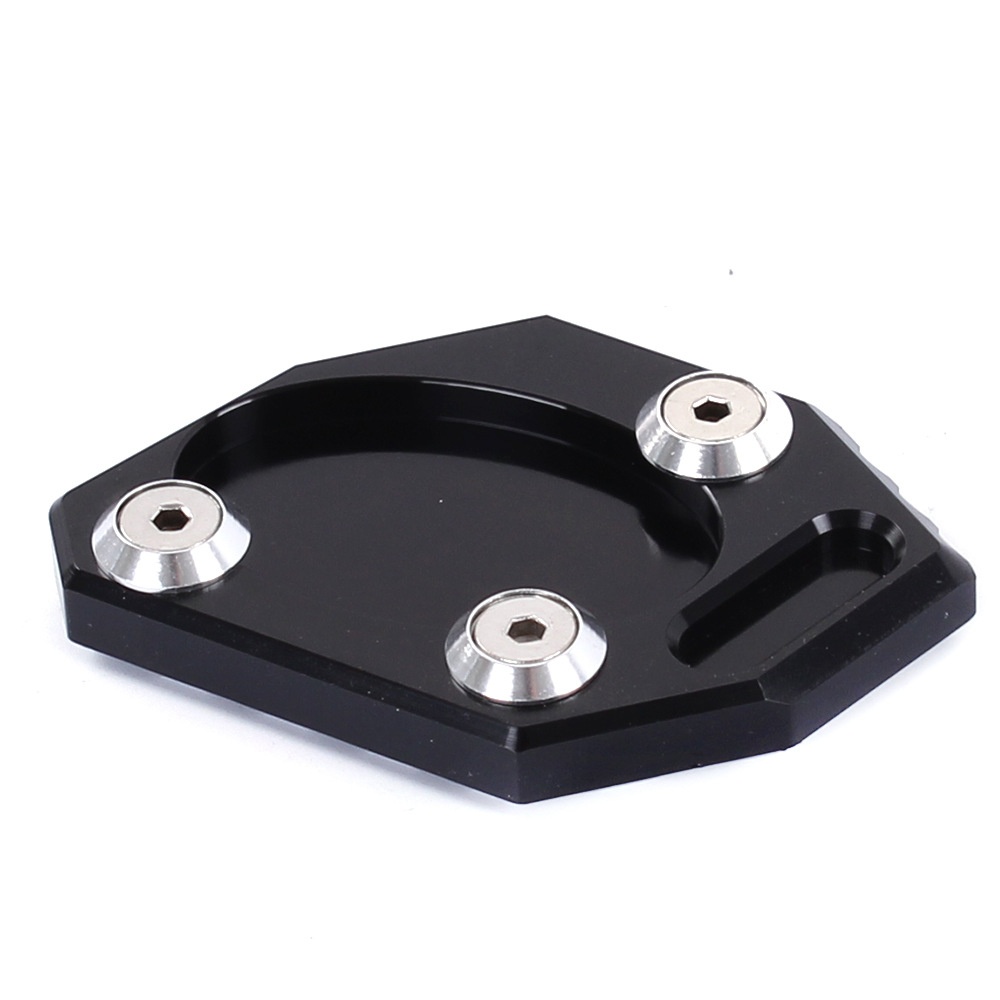 Motorcycle Foot Side Stand Enlarger Extension Kickstand Plate Pad for KAWASAKI NINJA250 300 black - Image 3