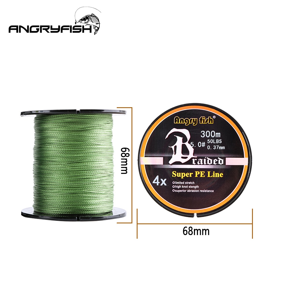 Strong Braided 300m/328yds 4 Braid Single Color Fishing Line - White 0.12mm-15lb - Image 2