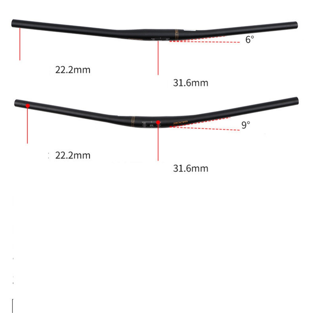 Flat/Riser Bar Mountain Bike Aluminium Alloy AL6061 Handlebar 31.8*720/780mm Bicycle Parts - Image 2