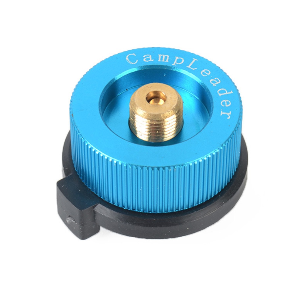 Outdoor Camping Stove Connector Conversion Head Long Tank to Card Gas Bottle Cylinder Adapter Furnace Converter Lake Blue - Image 2