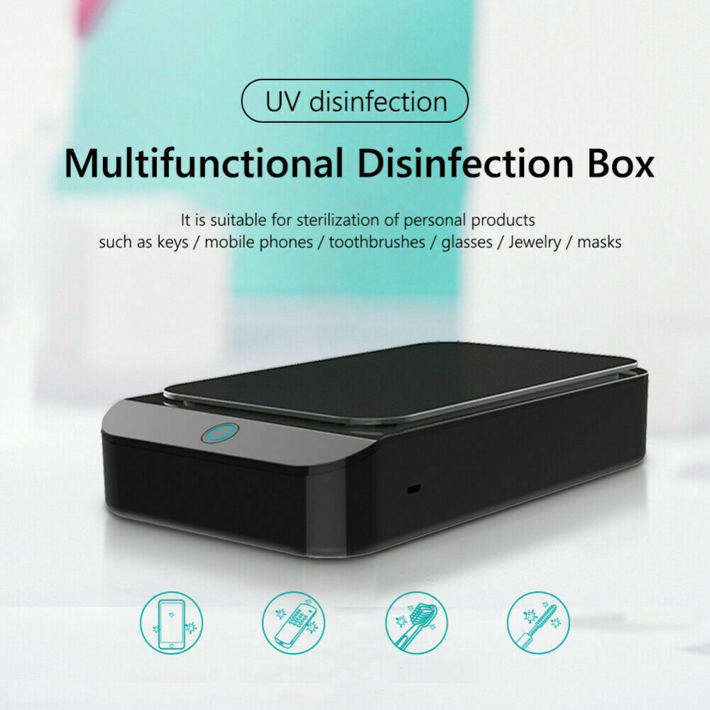 X2 UV Phone Wireless Charger Sterilizer Box Jewelry Toothbrush Watch Cleaner Personal Sanitizer Disinfector black_X2 - Image 3