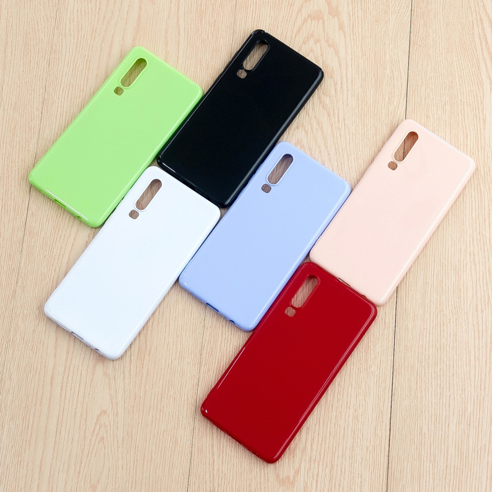 For HUAWEI P30/P30 Lite/P30 Pro Cellphone Case Simple Profile Soft TPU Scratch Proof Phone Shell Fluorescent green - Image 3