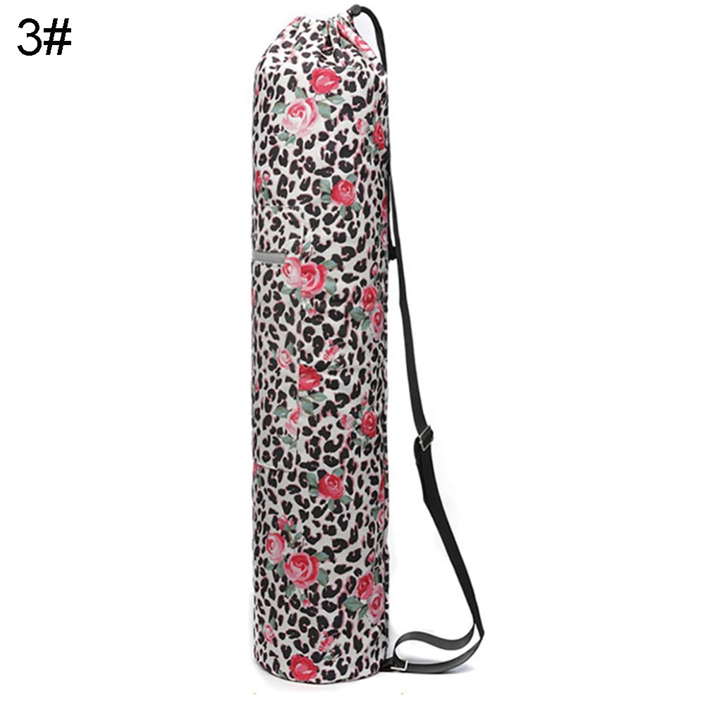 Floral Printed Yoga Mat Bag with Adjustable Strap Outdoor Exercise Accessories BG180001 - Image 3