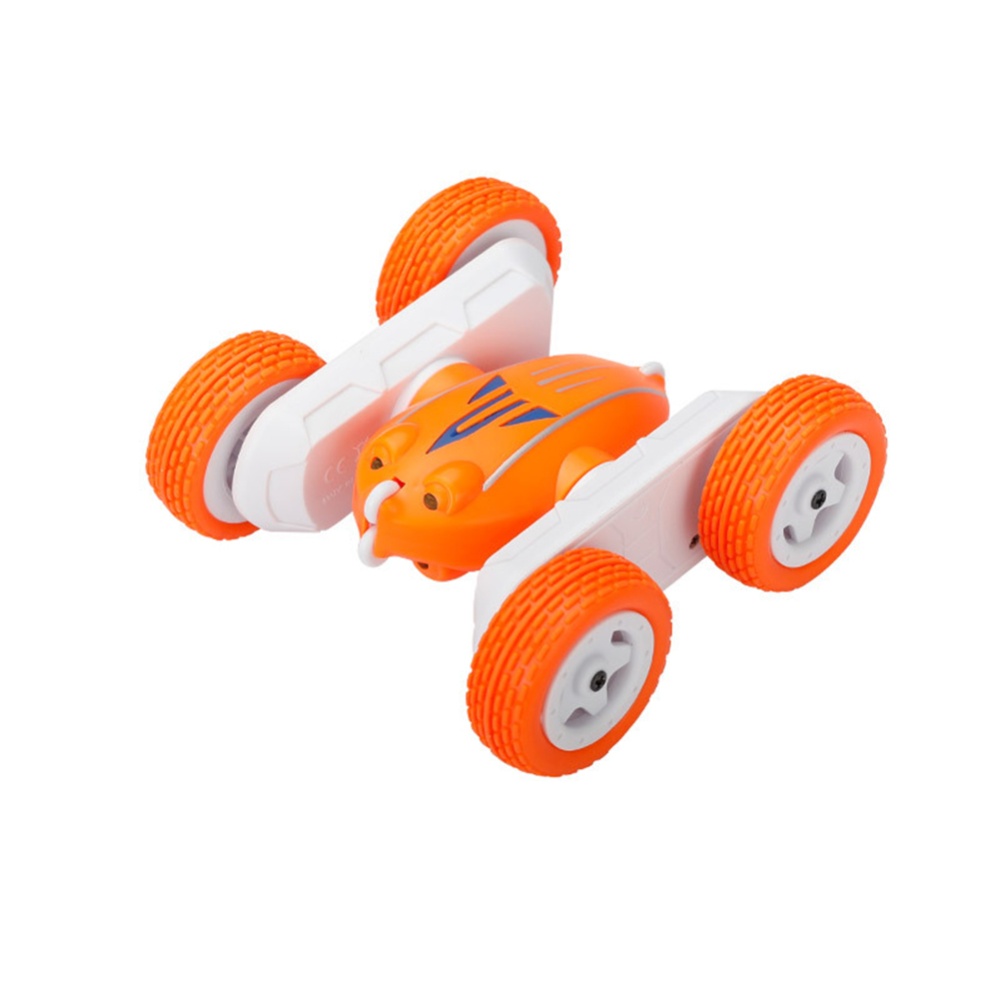 Remote Control Stunt Car Rechargeable 360-degree Rollover Racing Off-road Vehicle Toys for Children Gifts Orange - Image 3