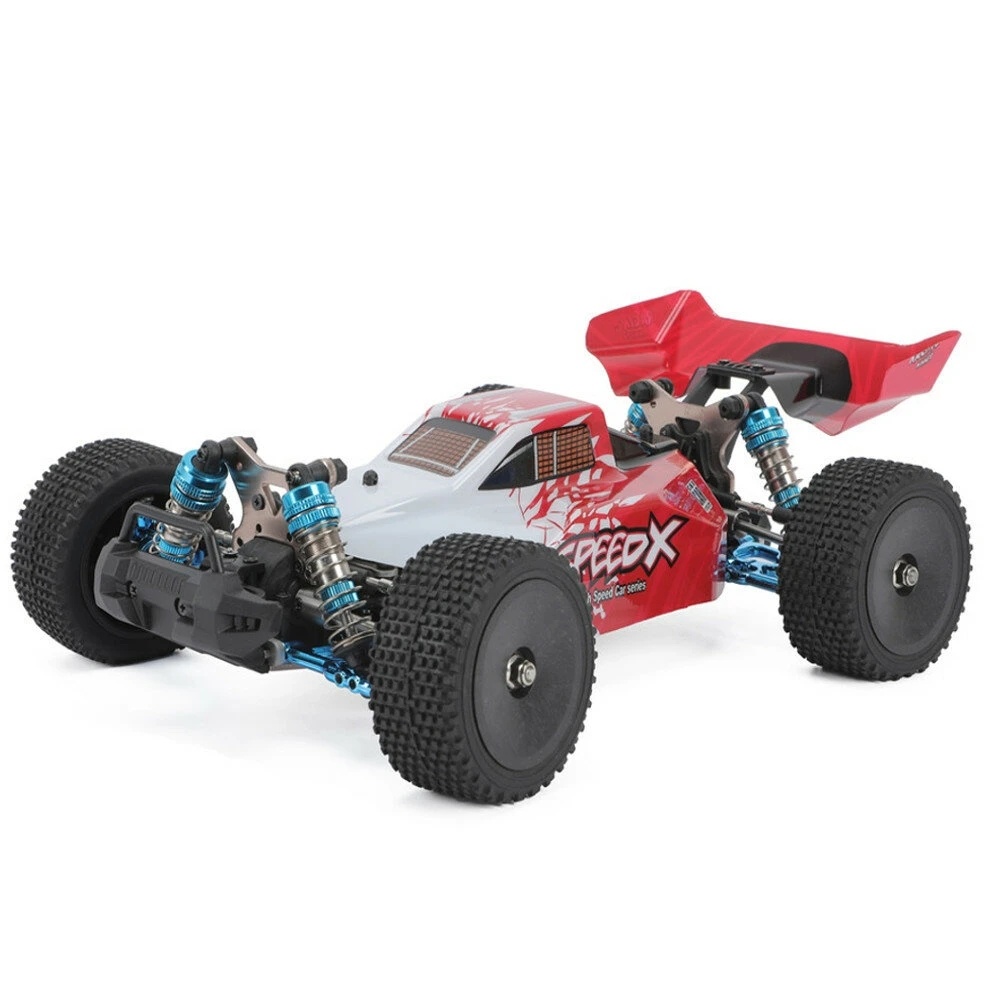 Xlf F16 Rtr 1/14 2.4ghz 4wd 60km/h Metal Chassis Rc Car Full Proportional Vehicles Model Blue+extra Tires blue - Image 3