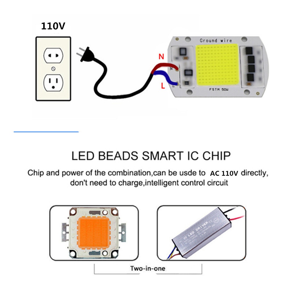 15W/20W/30W/50W LED COB Chip Lamp for Outdoor Lighting 110V - Image 3