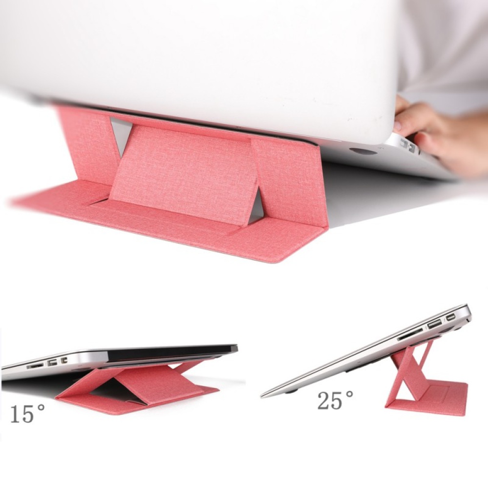 Portable Bracket for Macbook Invisible Laptop Stand Holder Ultra-Thin Seamlessly Detachable Adjustable Notebook Riser black - Image 3