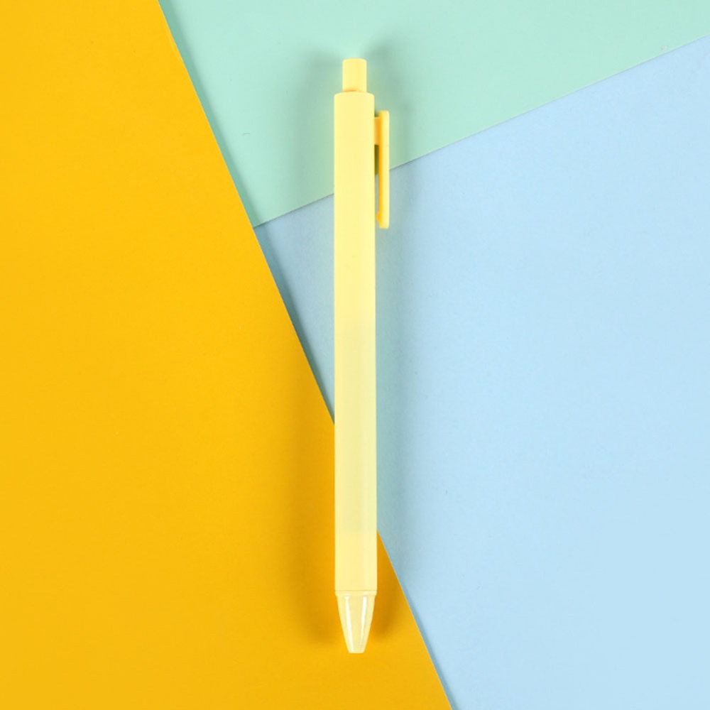 Cartoon Gel Pen Press Style Ballpoint for School Writing Stationery yellow_0.5mm - Image 2