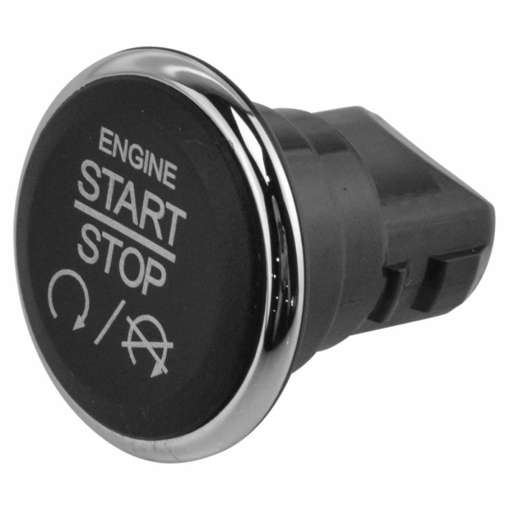 One-click Starting Switch Ignition Starter Dash Mount Push Button For Jeep Dodge Chrysler Black - Image 3