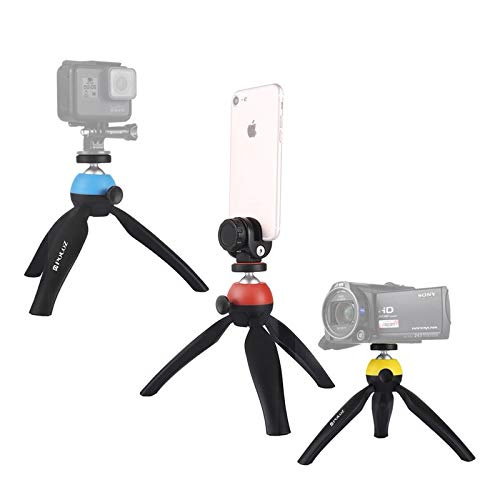 PULUZ Mini Stand Tripod Mount Holder for Camera Smartphone iPhone red - Image 3