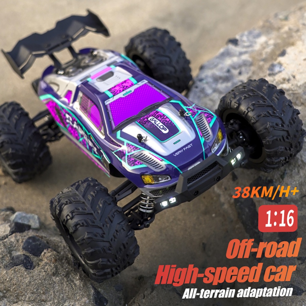 Scy 1:16 Full Scale High-speed 2.4g Remote Control Car 4wd Off-road Vehicle Racing Toy Blue - Image 3