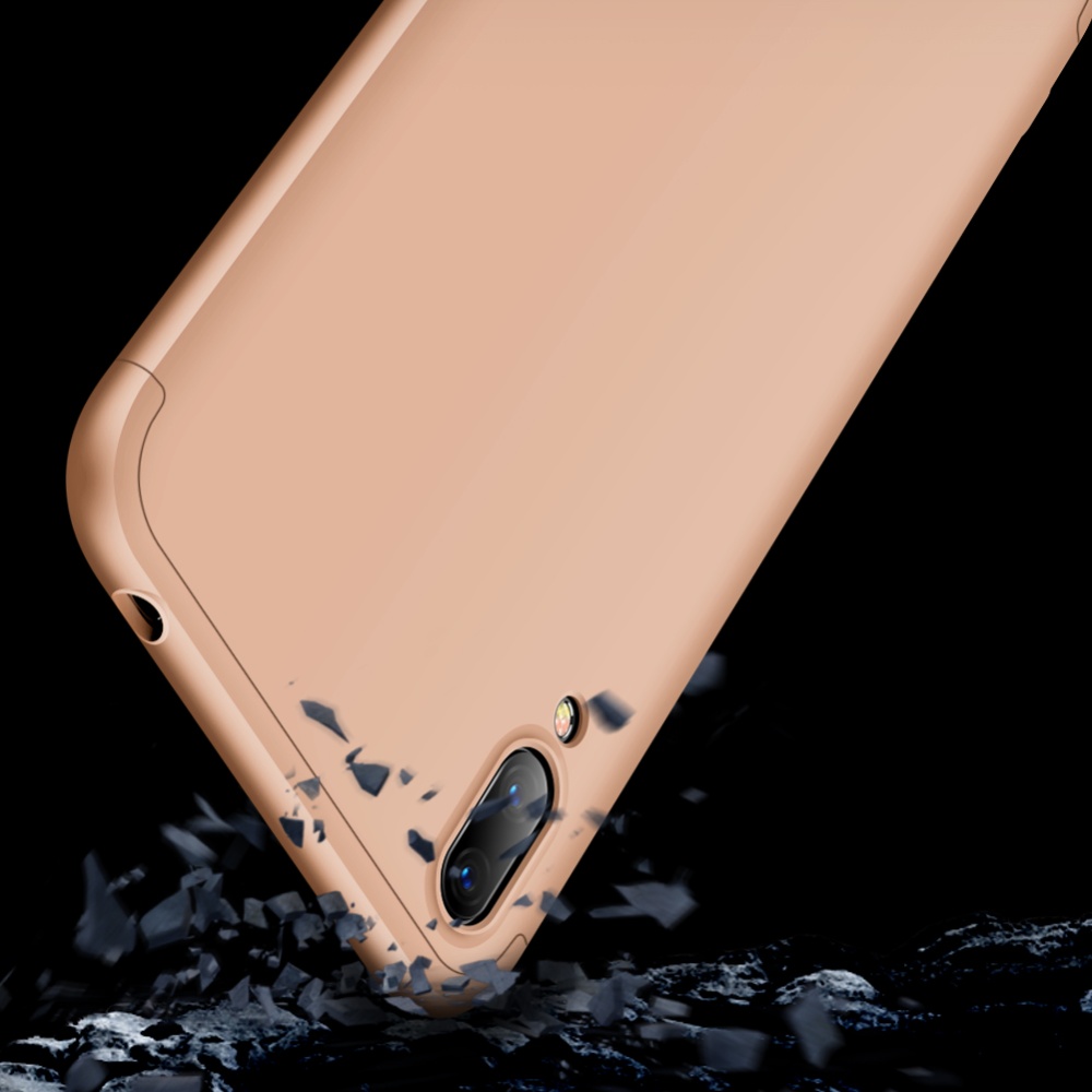 For HUAWEI Y7 2019 Ultra Slim PC Back Cover Non-slip Shockproof 360 Degree Full Protective Case gold - Image 3