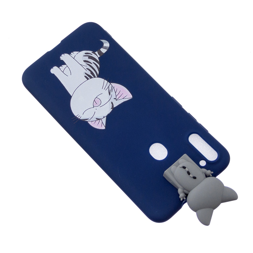 For Samsung A11 Soft TPU Back Cover Cartoon Painting Mobile Phone Case Shell with Bracket Licking pussy - Image 3