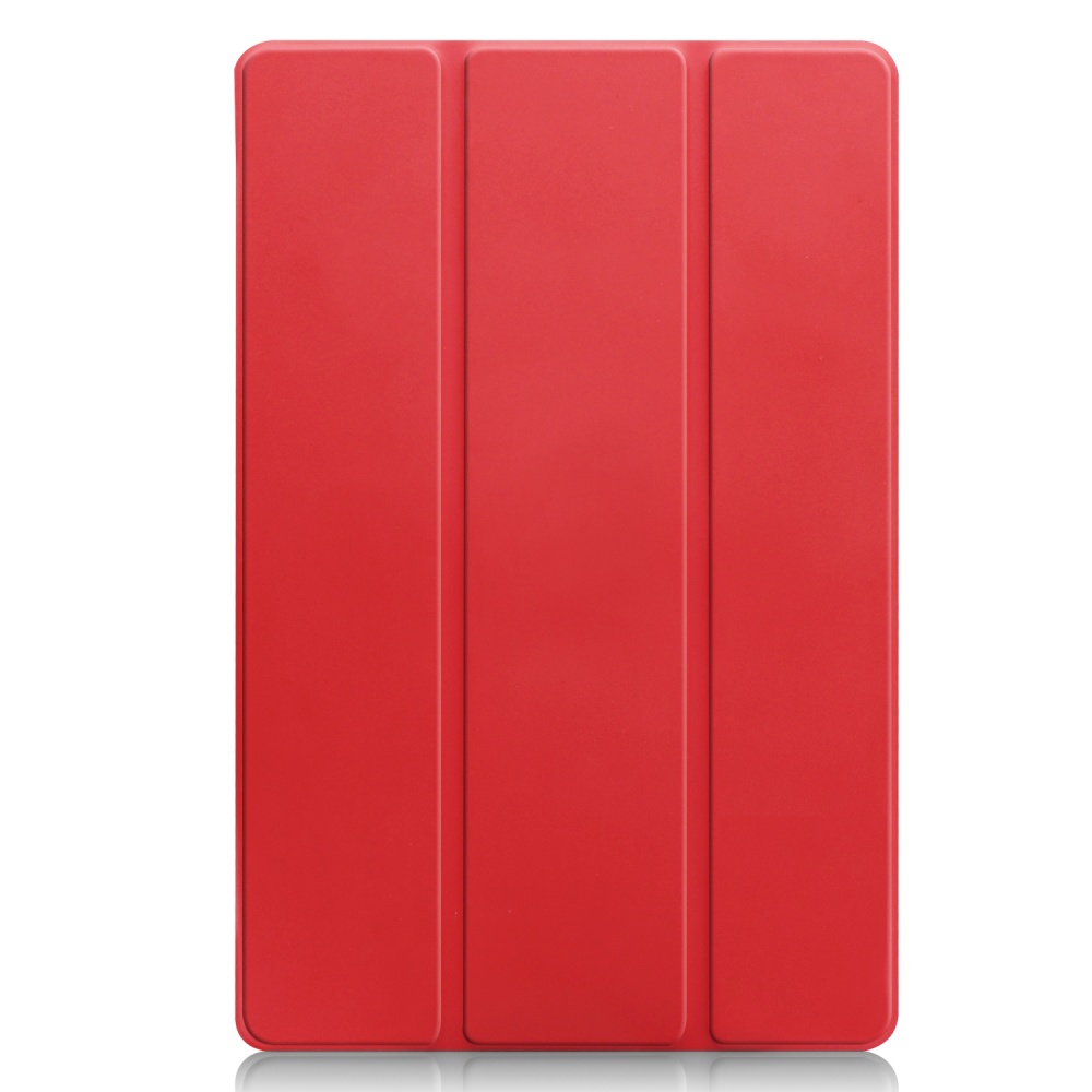 For Samsung Tab S5E 10.5 T720 Ultra-thin PU Leather Bracket Tri-fold Protective Case with Sleep Function red - Image 3