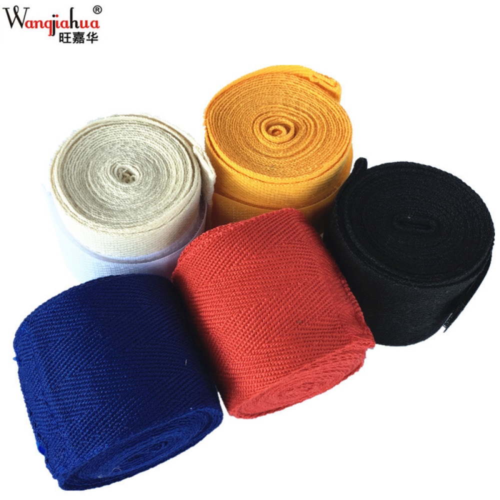 2.5m Sports Strap Cotton Kick Boxing Bandage Wrist Hand Gloves Wraps Straps Equipment black - Image 2