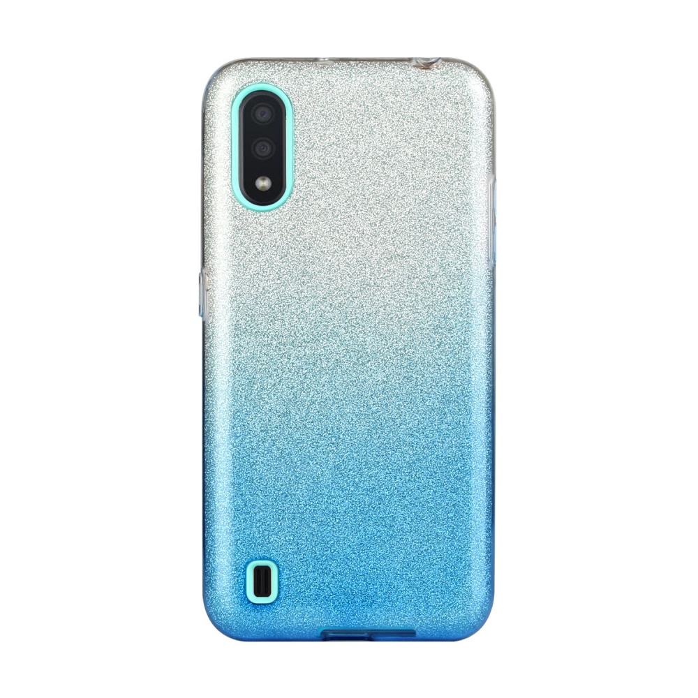 For Samsung A01/A11 European version/A31/A71 Phone Case Gradient Color Glitter Powder Cover with Airbag Bracket green - Image 3