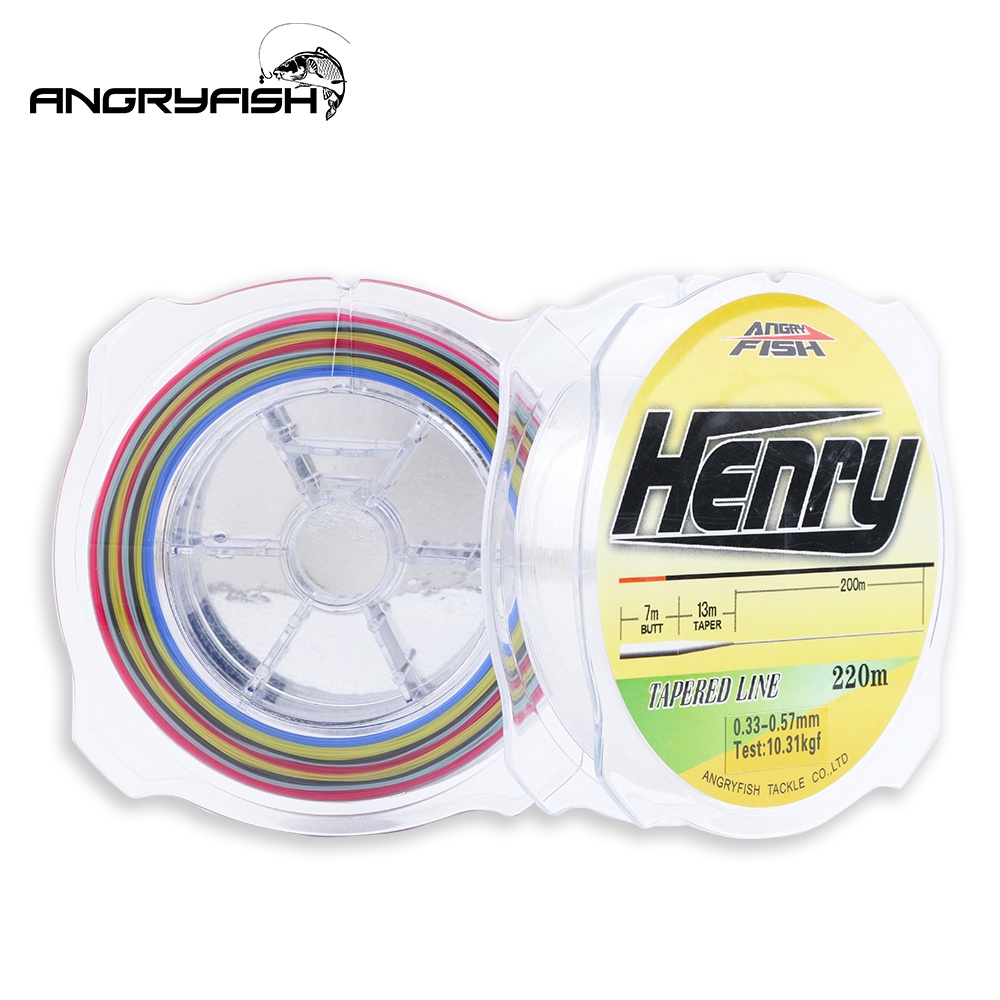 220M Nylon Tapered Line Popular Strong Strength Leader Fishing Tackle Transparent color_0.26mm-0.57mm - Image 2