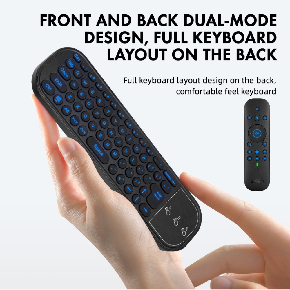 G60s Pro Remote Control with Mini Keyboard 2.4g Bluetooth 5.0 Voice Backlight - Image 3