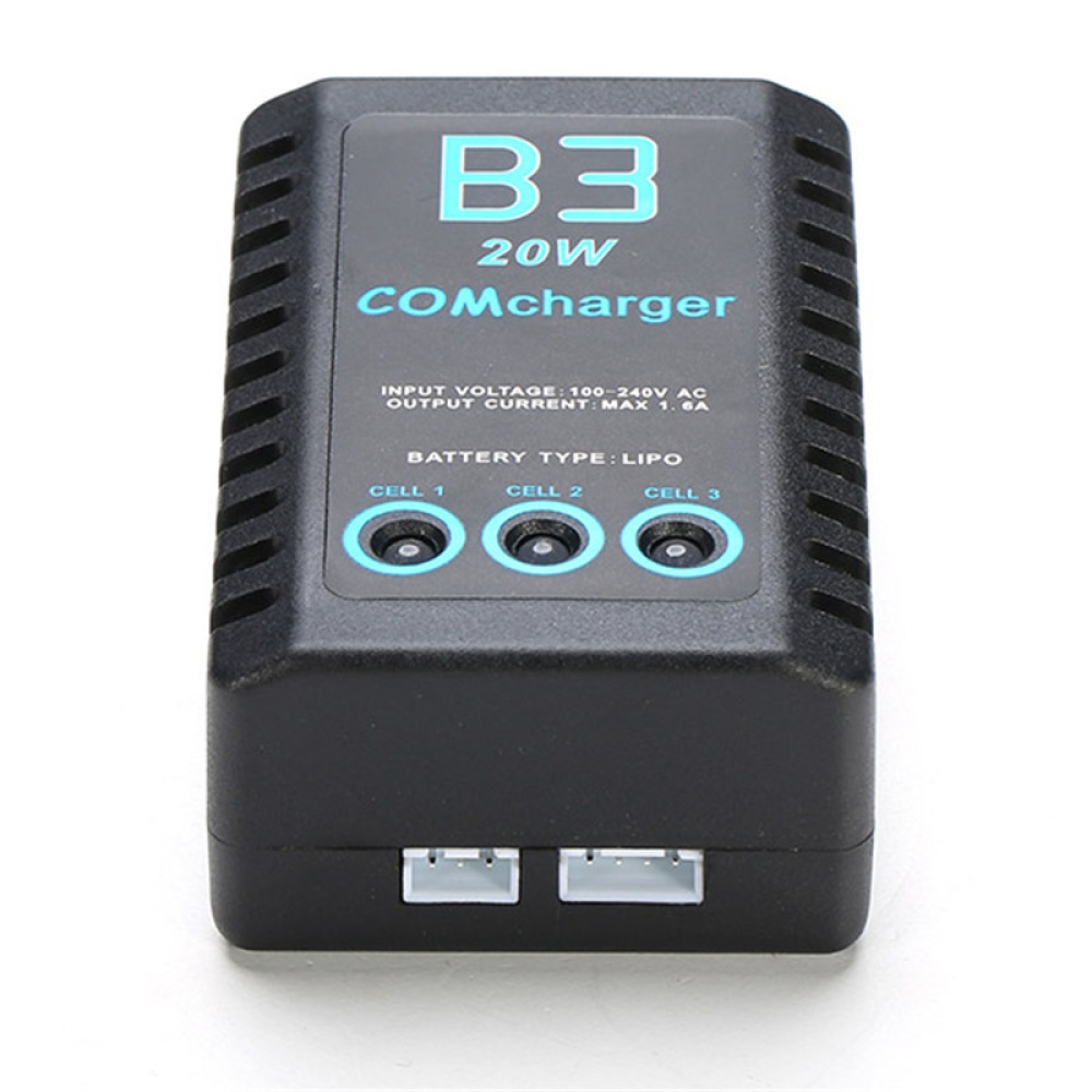 B3 20W 11.1V 2S- 3S Lipo Battery Balance Charger for RC Drone EU plug - Image 3