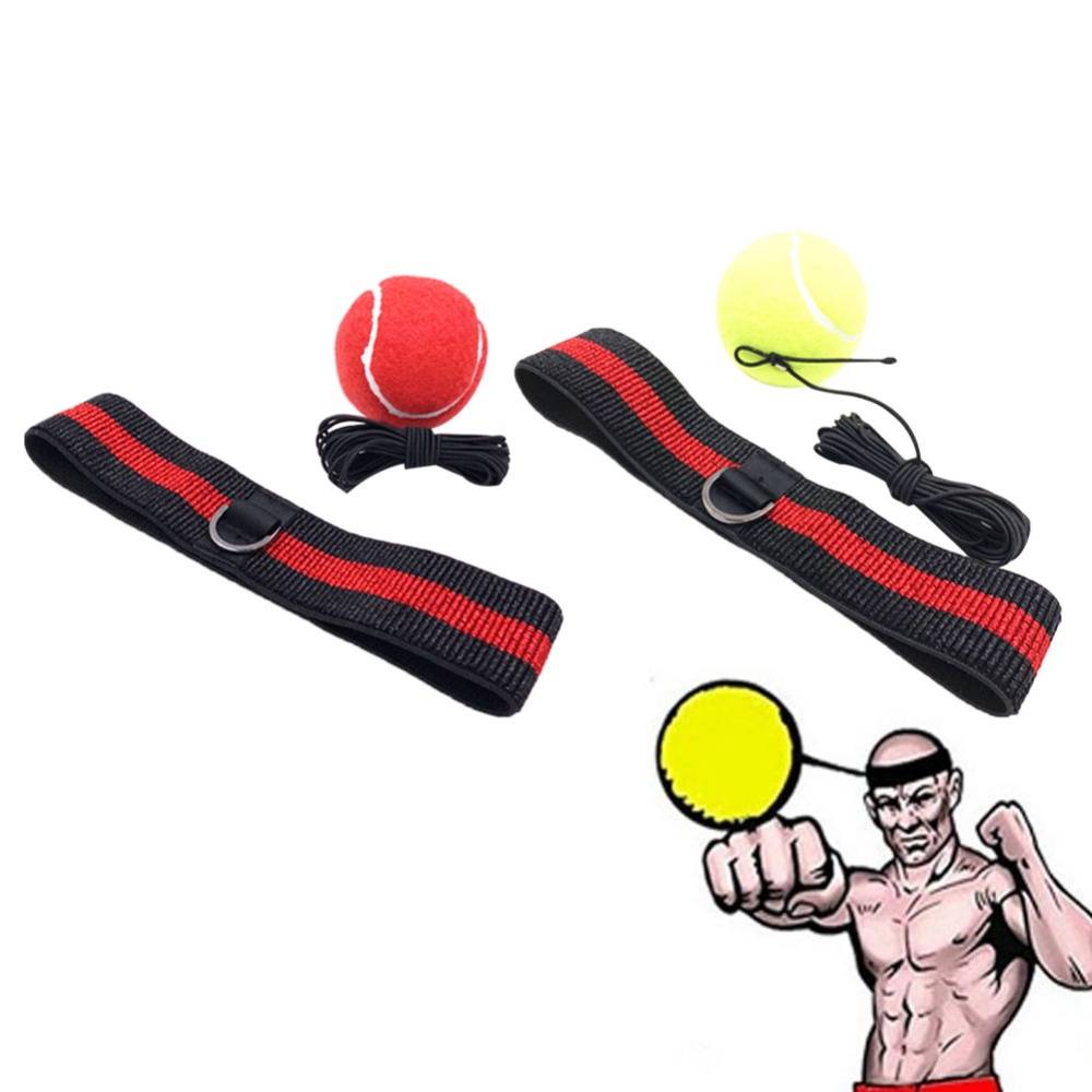 Boxing Head-mounted Speed Punch Ball Boxer Raising Reaction Force Hand Eye Training Set Stress Gym Exercise random - Image 2