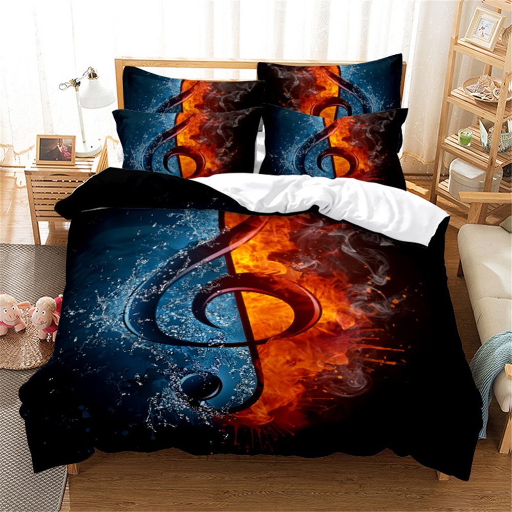 2Pcs/3Pcs Quilt Cover +Pillowcase 3D Digital Printing Starry Series Bedding Set Twin - Image 2