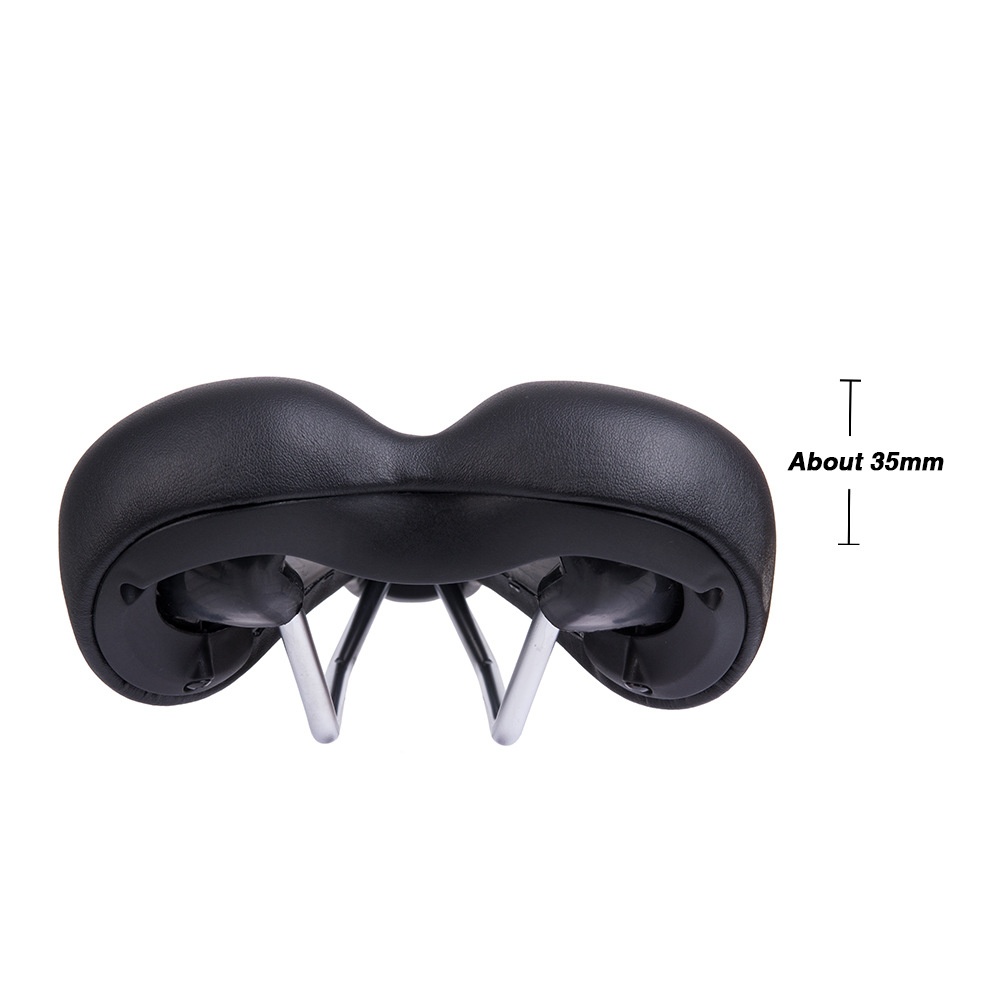 ZTTO Bike Saddle Hollow Comfortable Bicycle Seat Cushion Thicken Wide Shockproof Cycling For Mountain black - Image 2