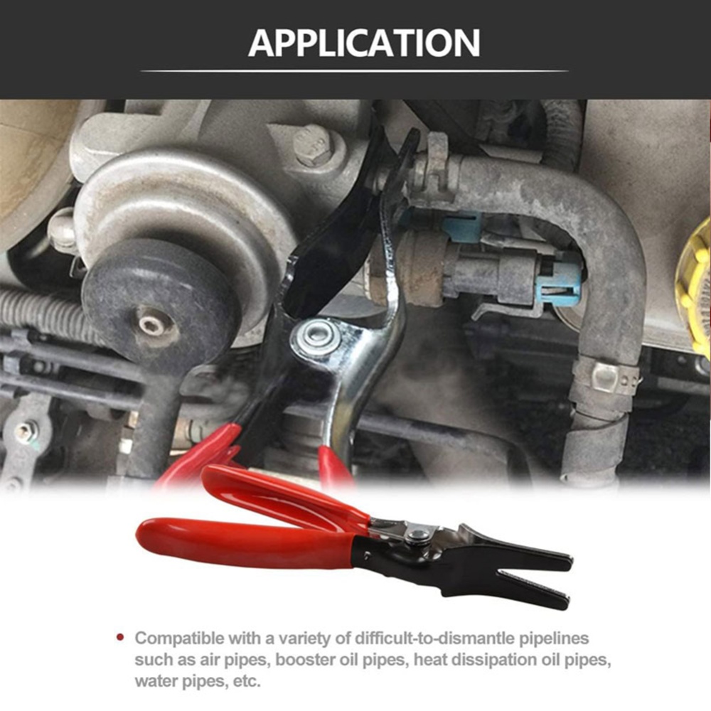 Hose Removal Pliers Car Oil Pipe Separation Buckle Tool Fuel Separator separation pliers (red handle) - Image 2