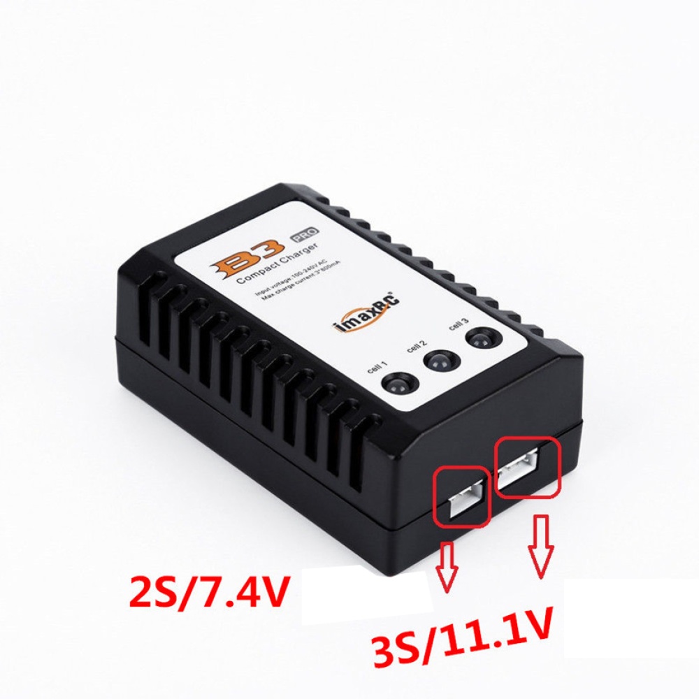 RC TOY B3 LiPo 10W Simple Balance Charger 2s-3s Lithium Battery 7.4v 11.1v Pro Compact B3AC Eu - Image 3