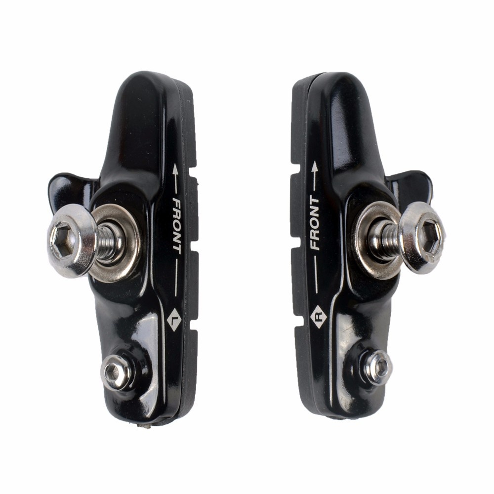 Aluminum Alloy Road Bike Brake Block C brake Fixed Cog Silent Piece Water Guide Rubber Bicycle Accessories Gold - Image 3