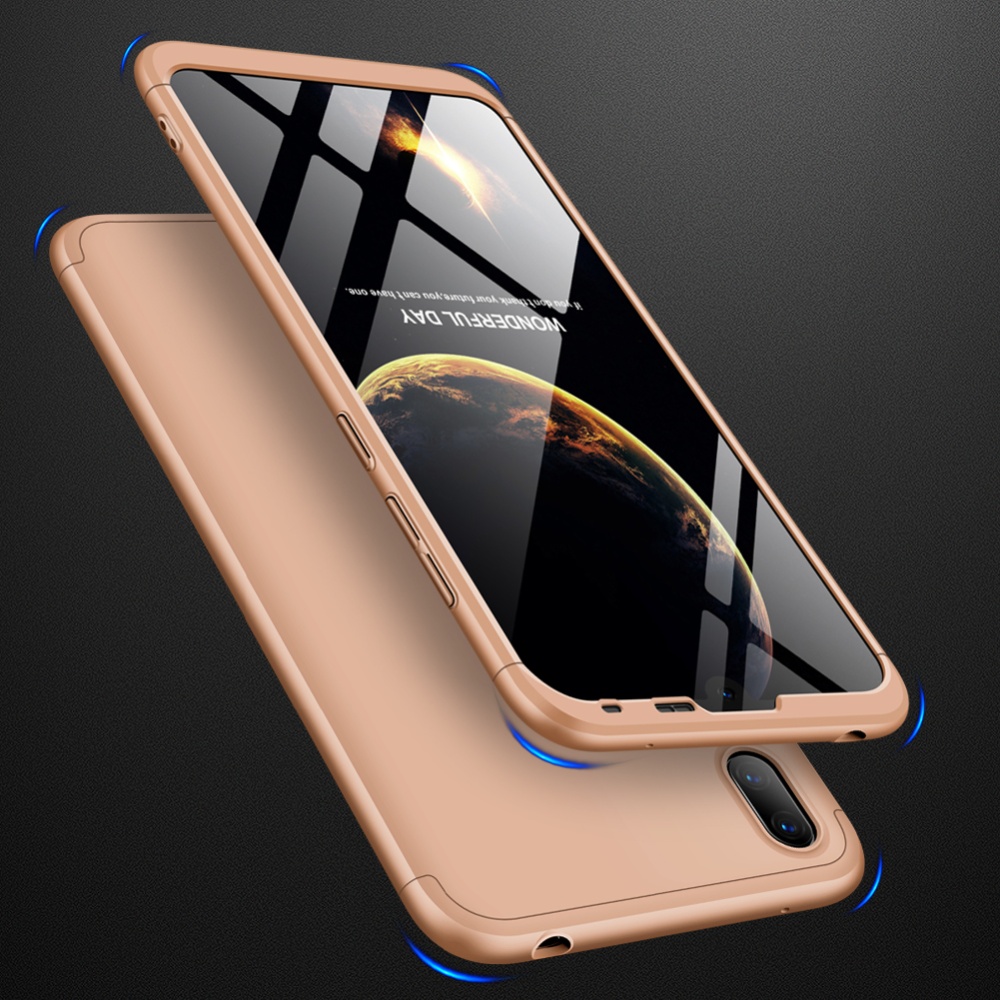 For HUAWEI Y7 pro 2019 Ultra Slim PC Back Cover Non-slip Shockproof 360 Degree Full Protective Case gold - Image 3