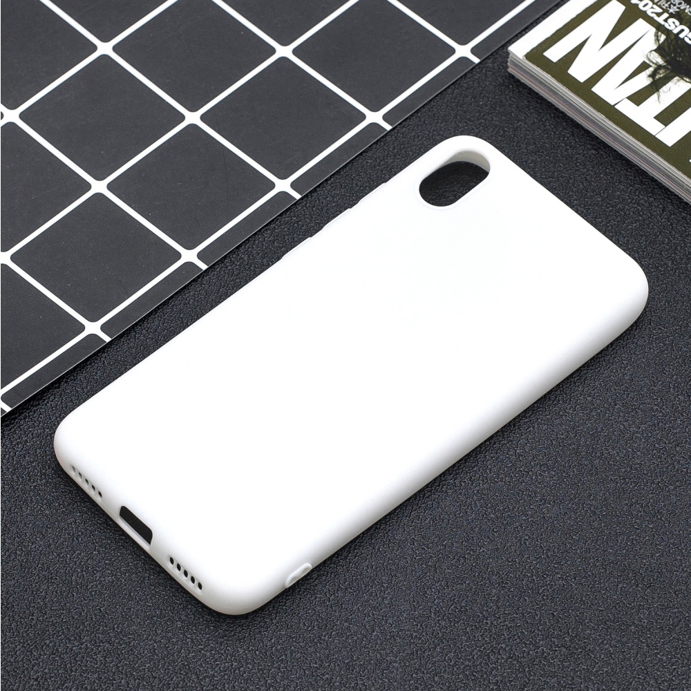 For Redmi 7A Lovely Candy Color Matte TPU Anti-scratch Non-slip Protective Cover Back Case white - Image 3