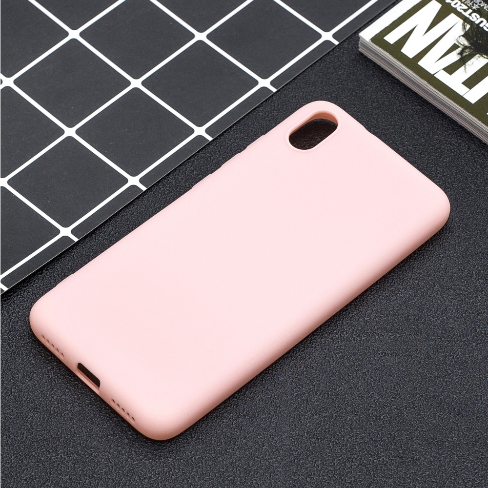 For Redmi 7A Lovely Candy Color Matte TPU Anti-scratch Non-slip Protective Cover Back Case Light blue - Image 3