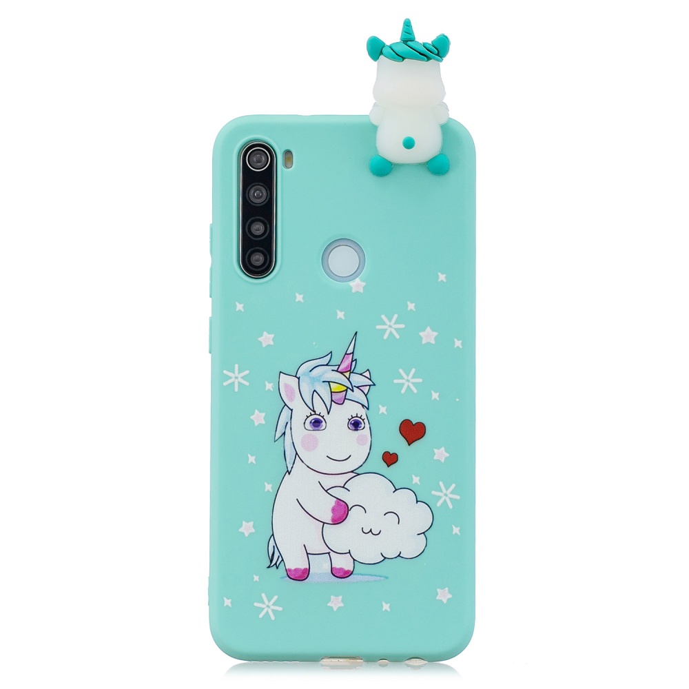 For Redmi NOTE 8T 3D Cartoon Painting Back Cover Soft TPU Mobile Phone Case Shell Love Unicorn - Image 3