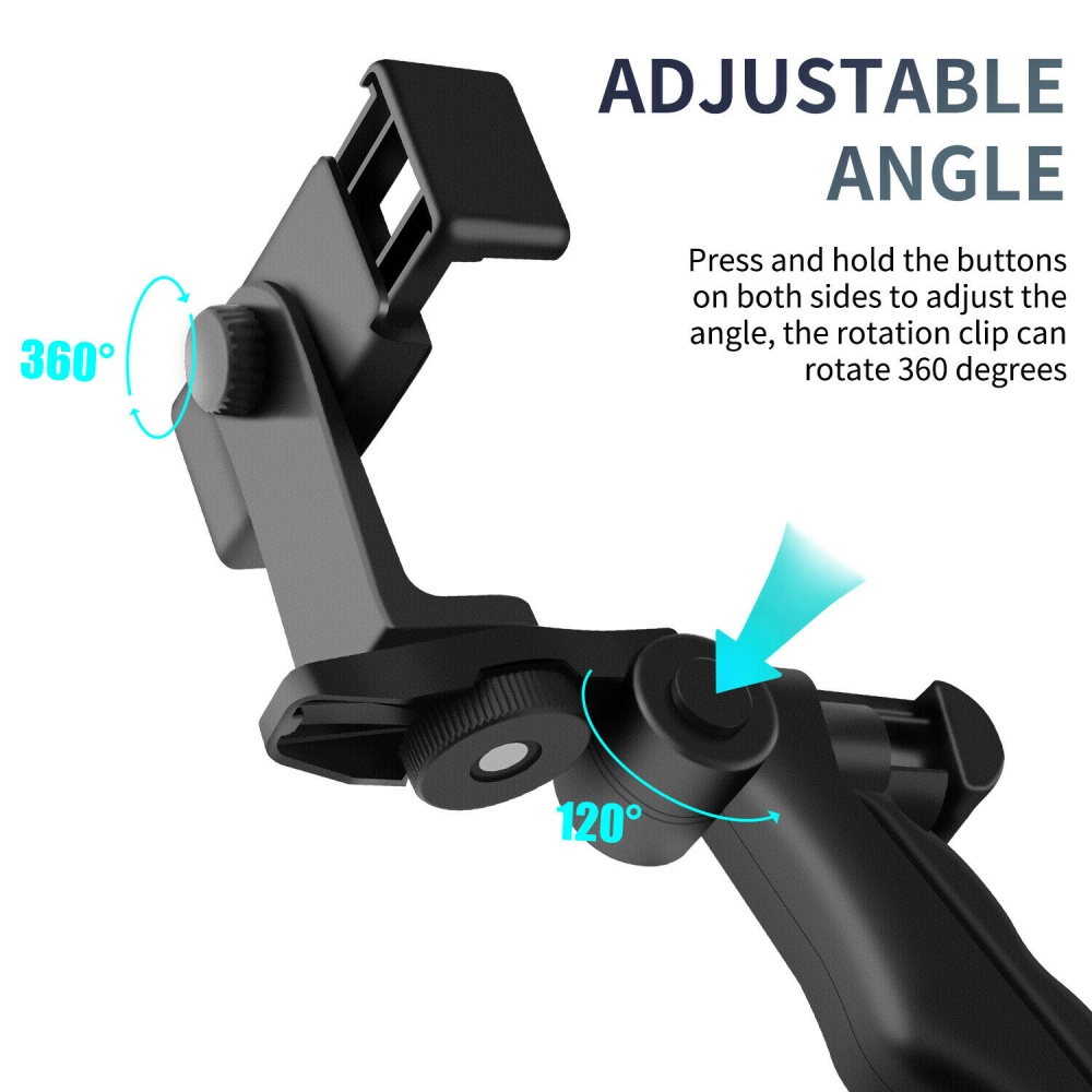 360° Adjustable Tripod Desktop Stand Desk Holder Stabilizer For Cell Phone GoPro black - Image 3