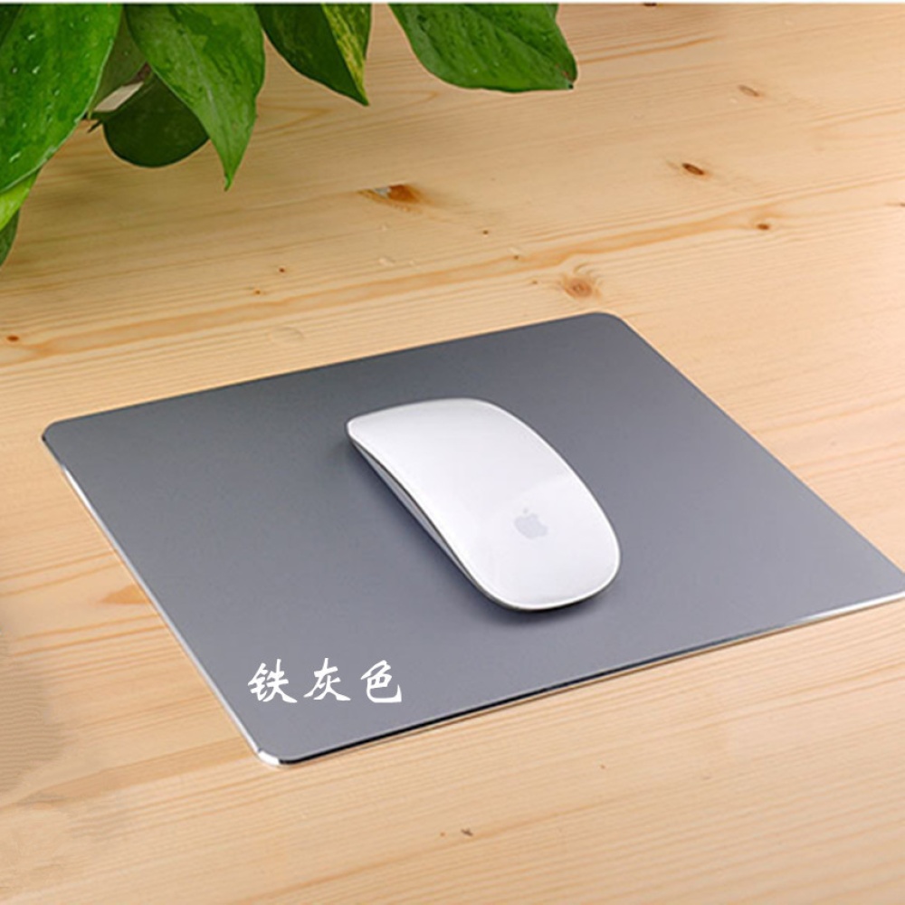 Aluminum Alloy Mouse Pad with Non-Slip Rubber Bottom Gaming Mat black - Image 2