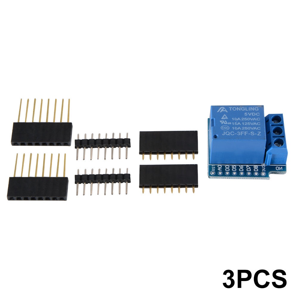 3pcs ESP8266 5V WIFI for Arduino WeMos D1 Mini Relay Shield Development Board TE685 - Image 3