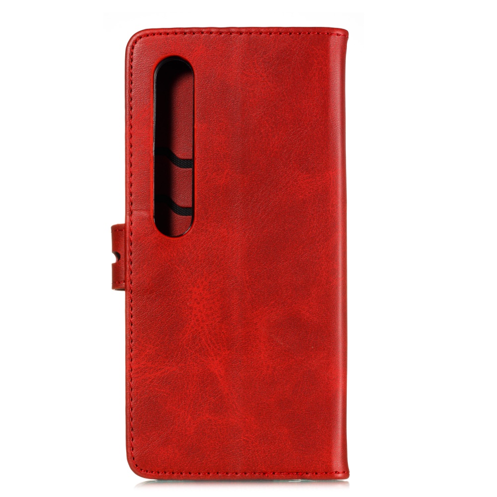 For XiaoMI 10 Pro Mobile Phone Cover PU Leather Front Buckle Smart Shell Anti-fall Case 6 brown - Image 3