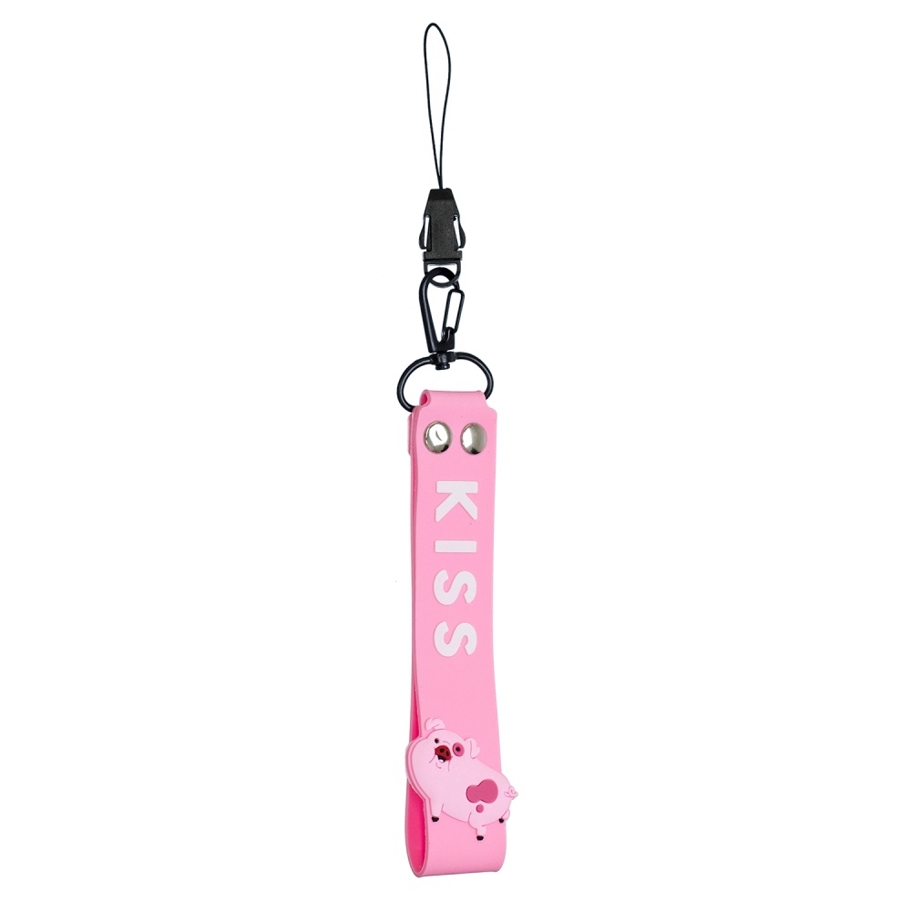 Fashion Silicone Detachable Lanyard Cute Mobile Phone Hanging Rope Random Color Light blue - Image 3