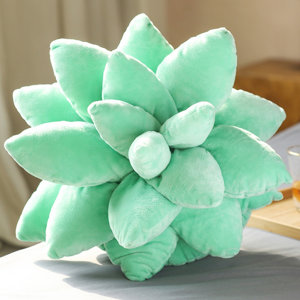 PP Cotton Artificial Plant Succulent Pillow Household Decorative Ornaments Light green