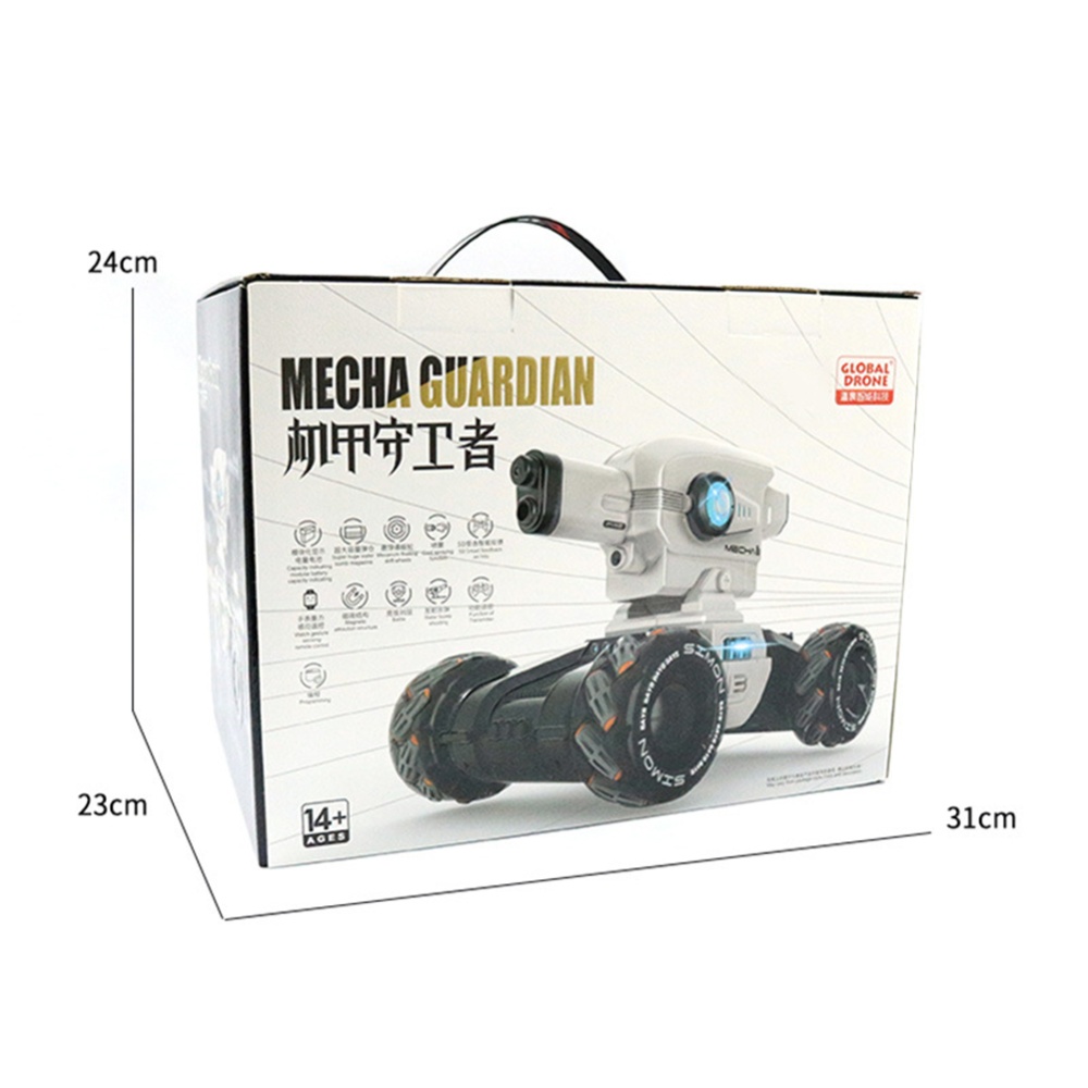 Remote Control Car Mecha Guardian Gesture Sensor Dual Programming Spray Stunt Tank with Music Black - Image 3