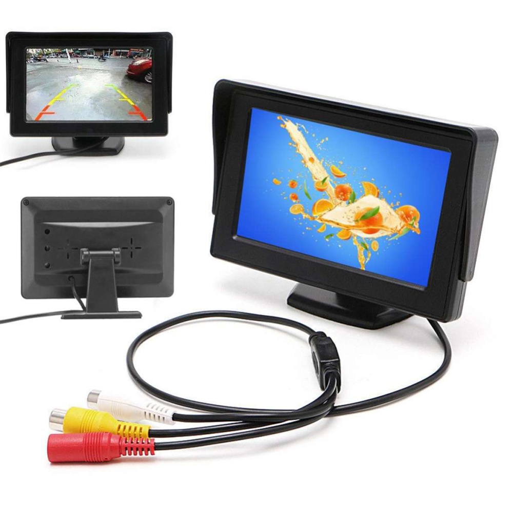 480*272 HD Car Monitor Display for Rearview Parking black - Image 3